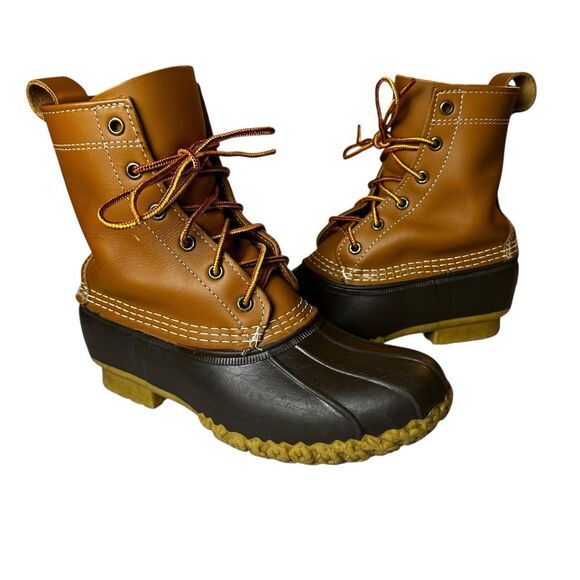 L.L. Bean Shoes - L.L. Bean 6" Bean Boots Duck Boots Leather Rubber Sole‎ | 6M Women’s Made In USA